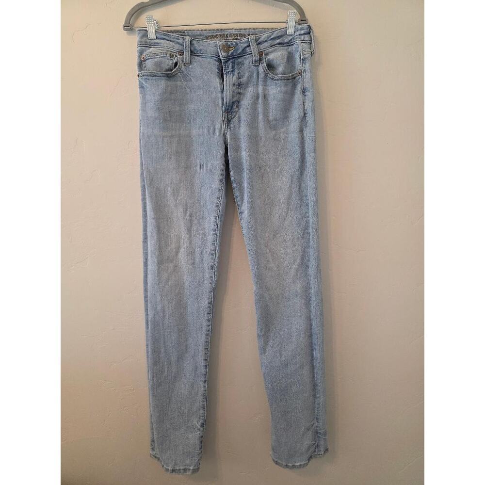 American Eagle Original Straight Jeans Light Wash Size 30x34 Y2K Casual Denim